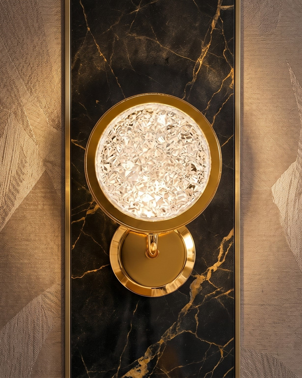 Crystal Eclipse Wall Light