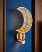 Crescent Moon Crystal Wall Sconce