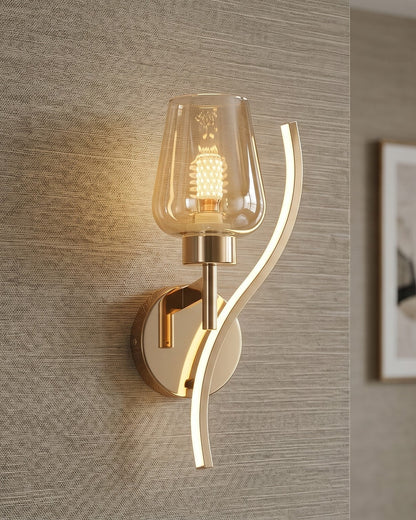 Modern Flame Wall Light