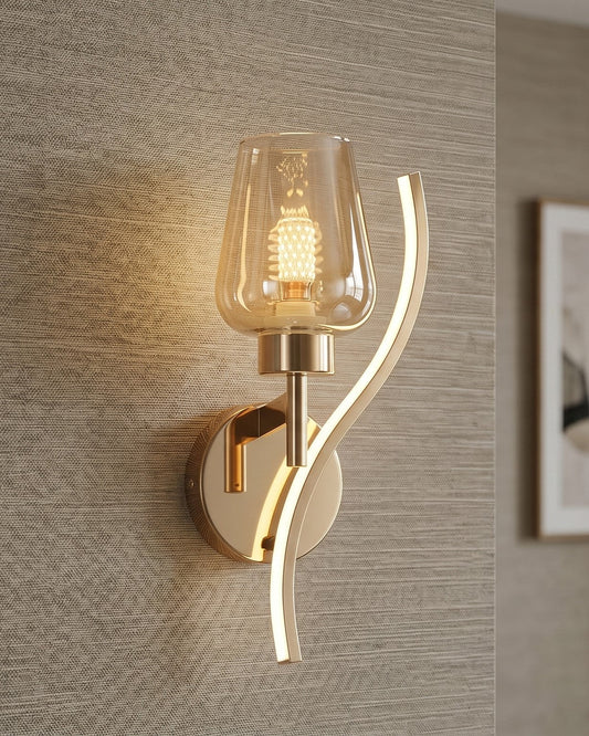 Modern Flame Wall Light