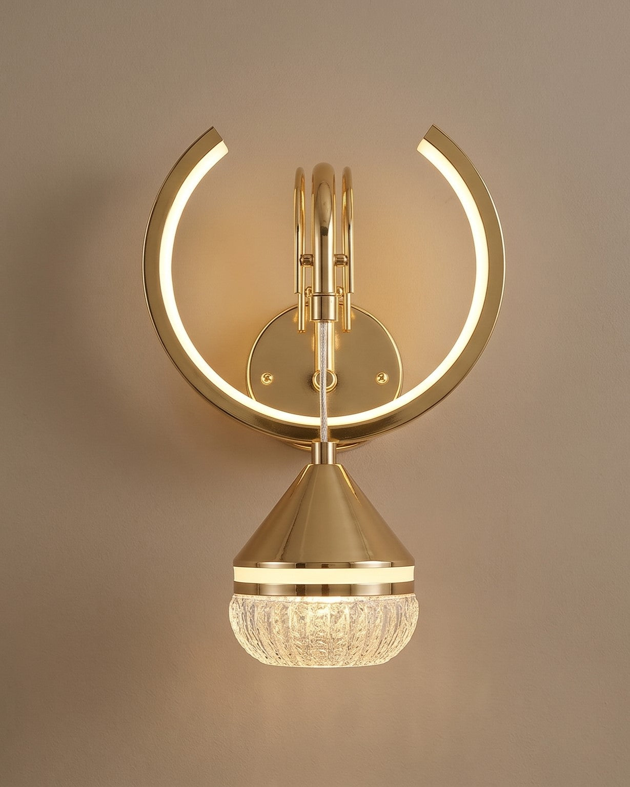 Modern Crown LED Wall Light