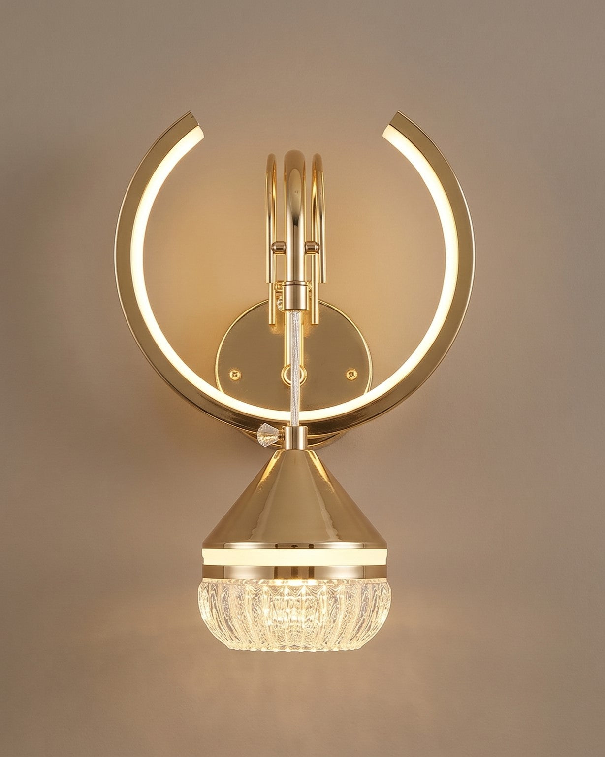 Modern Crown LED Wall Light
