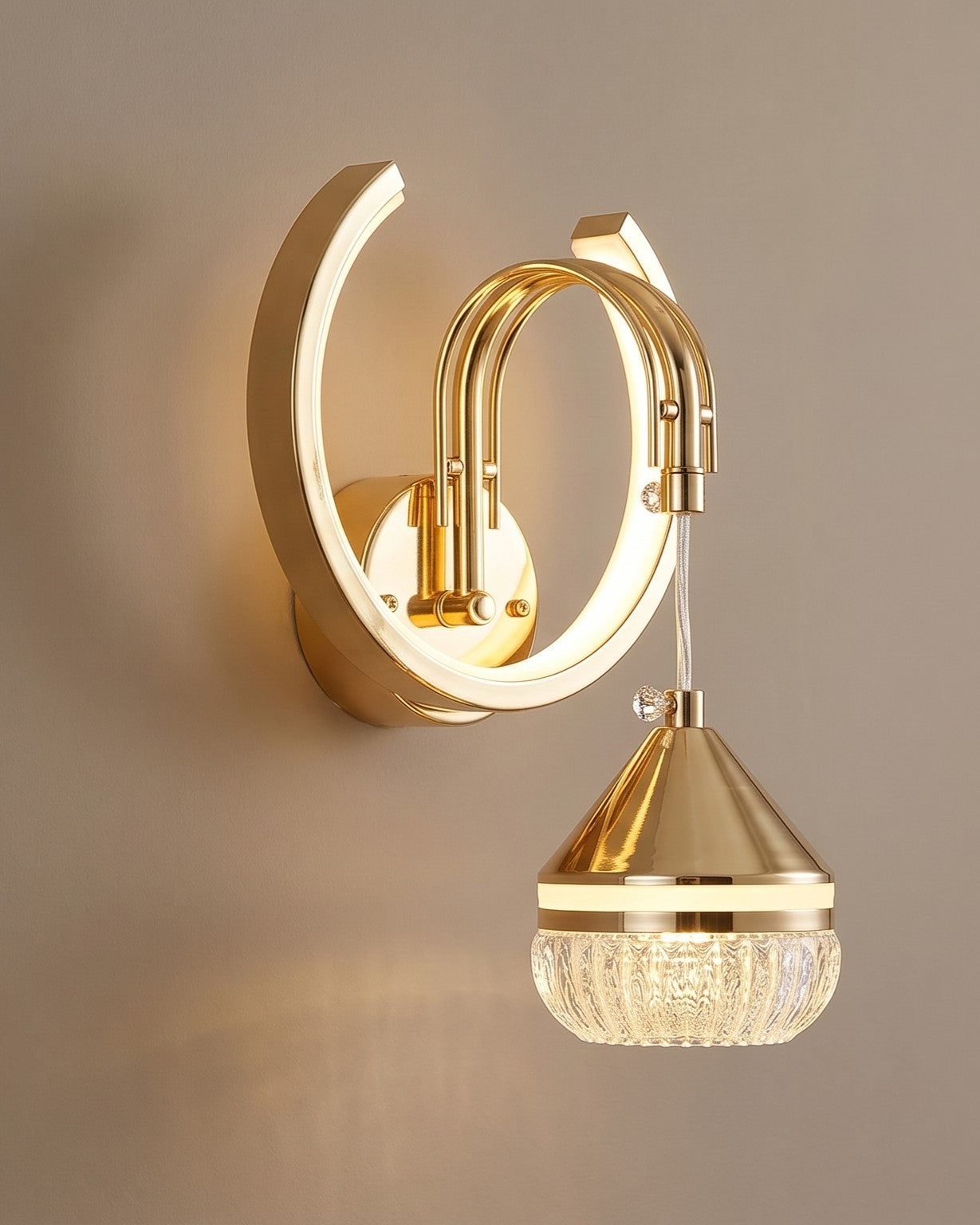 Modern Crown LED Wall Light