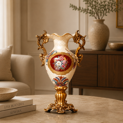 Versailles Floral  Vase & Showpiece for Home & Item for Home Decoration