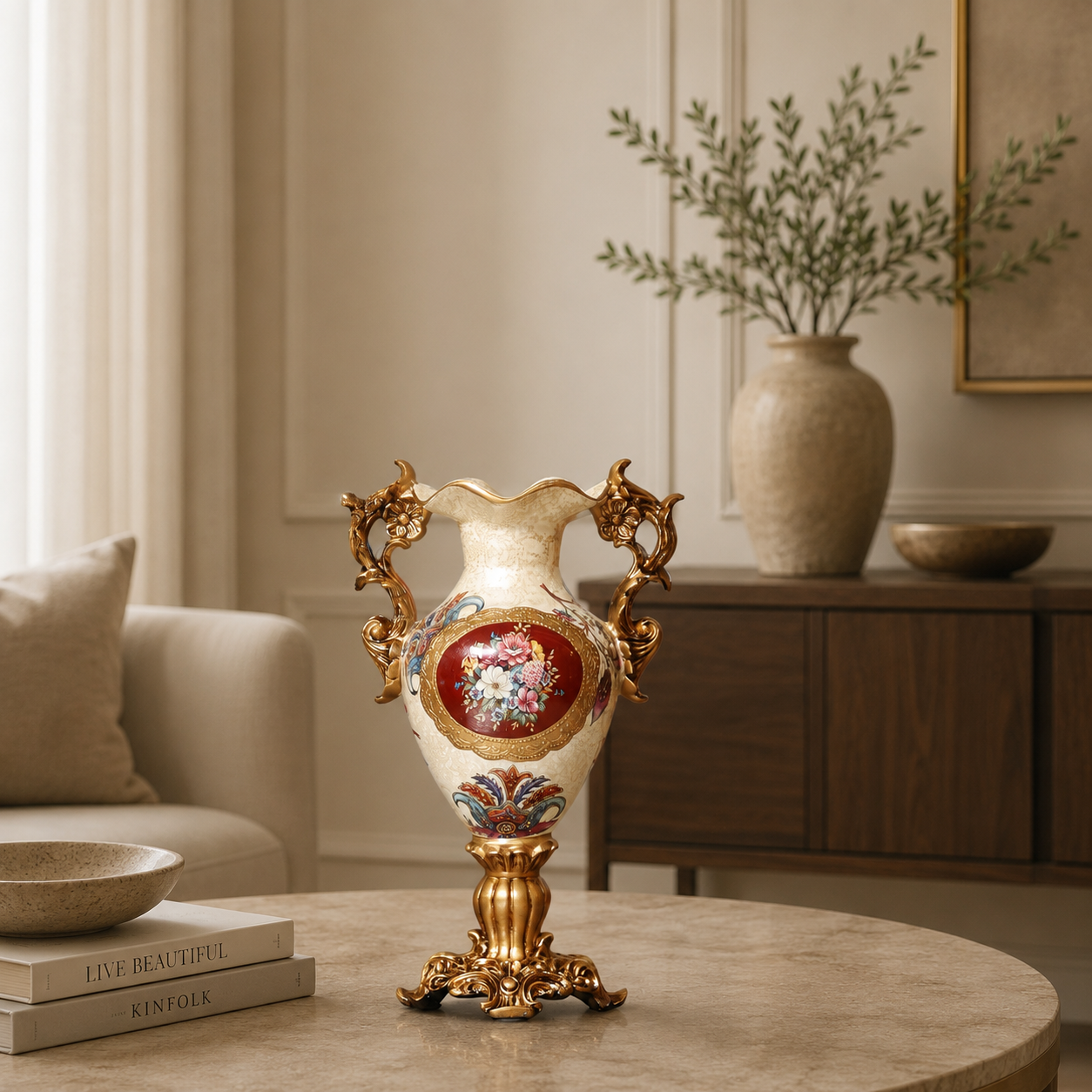 Versailles Floral  Vase & Showpiece for Home & Item for Home Decoration