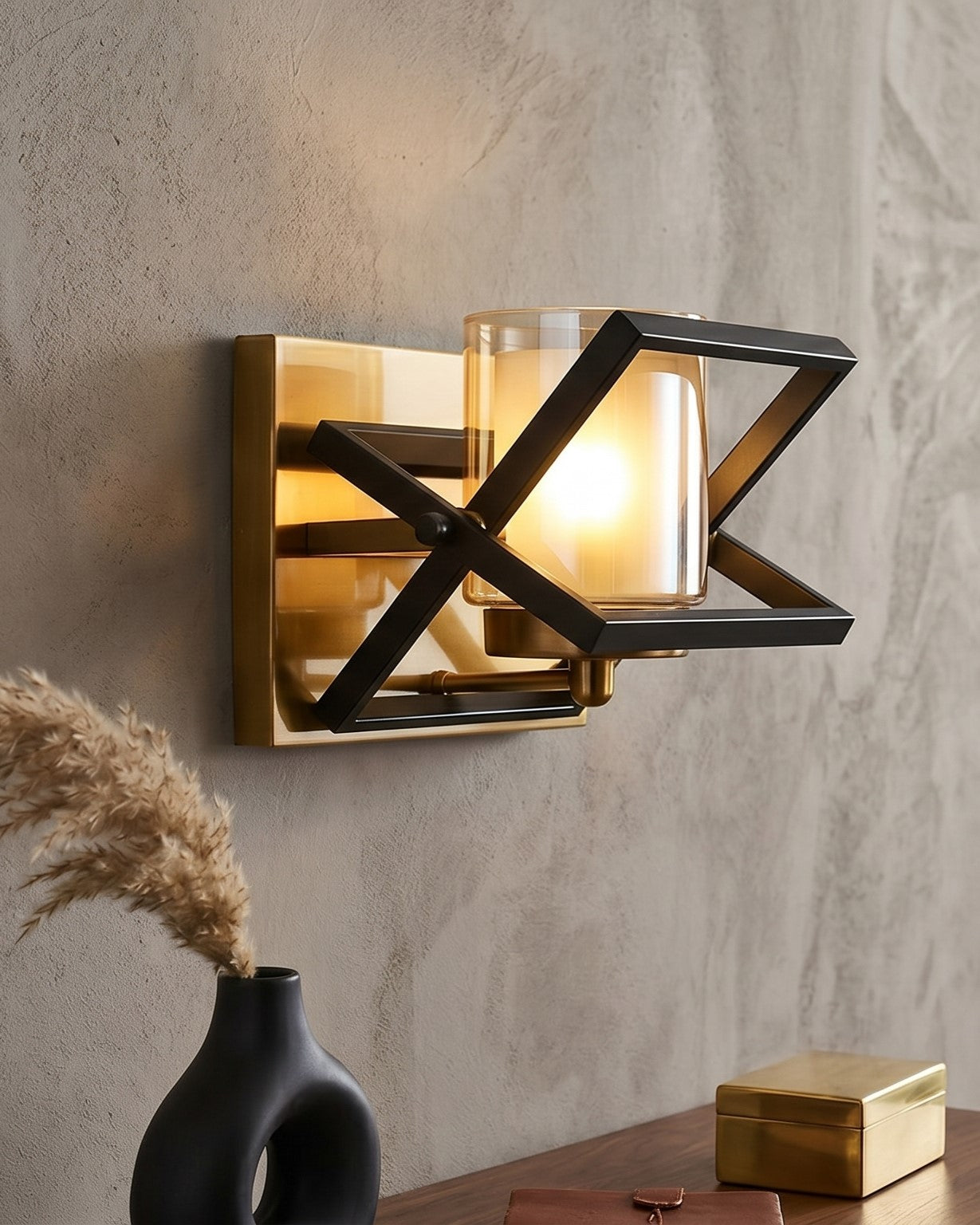 Geometric Luxe Wall Light