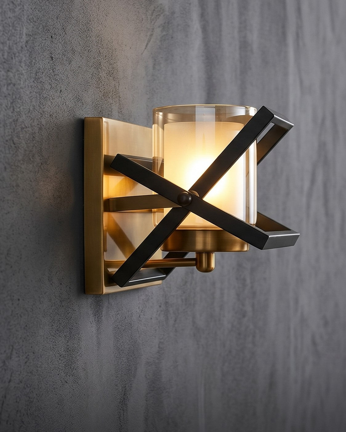 Geometric Luxe Wall Light