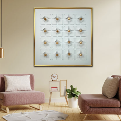 Tranquil Quadrants Modern Art (40 x 40 Inches)