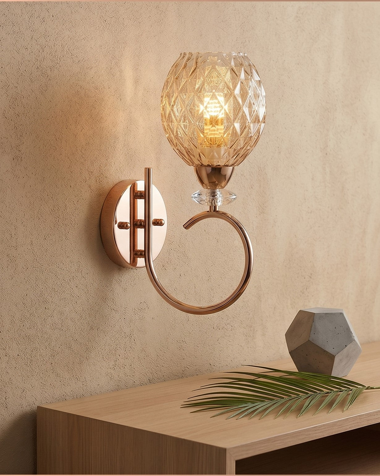 Crystal Loop Luxury Wall Light