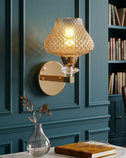 Royal Diamond Cut Crystal Wall Light
