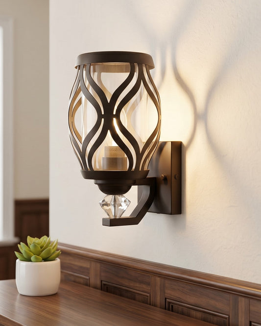 Royal Wave Lantern Wall Light