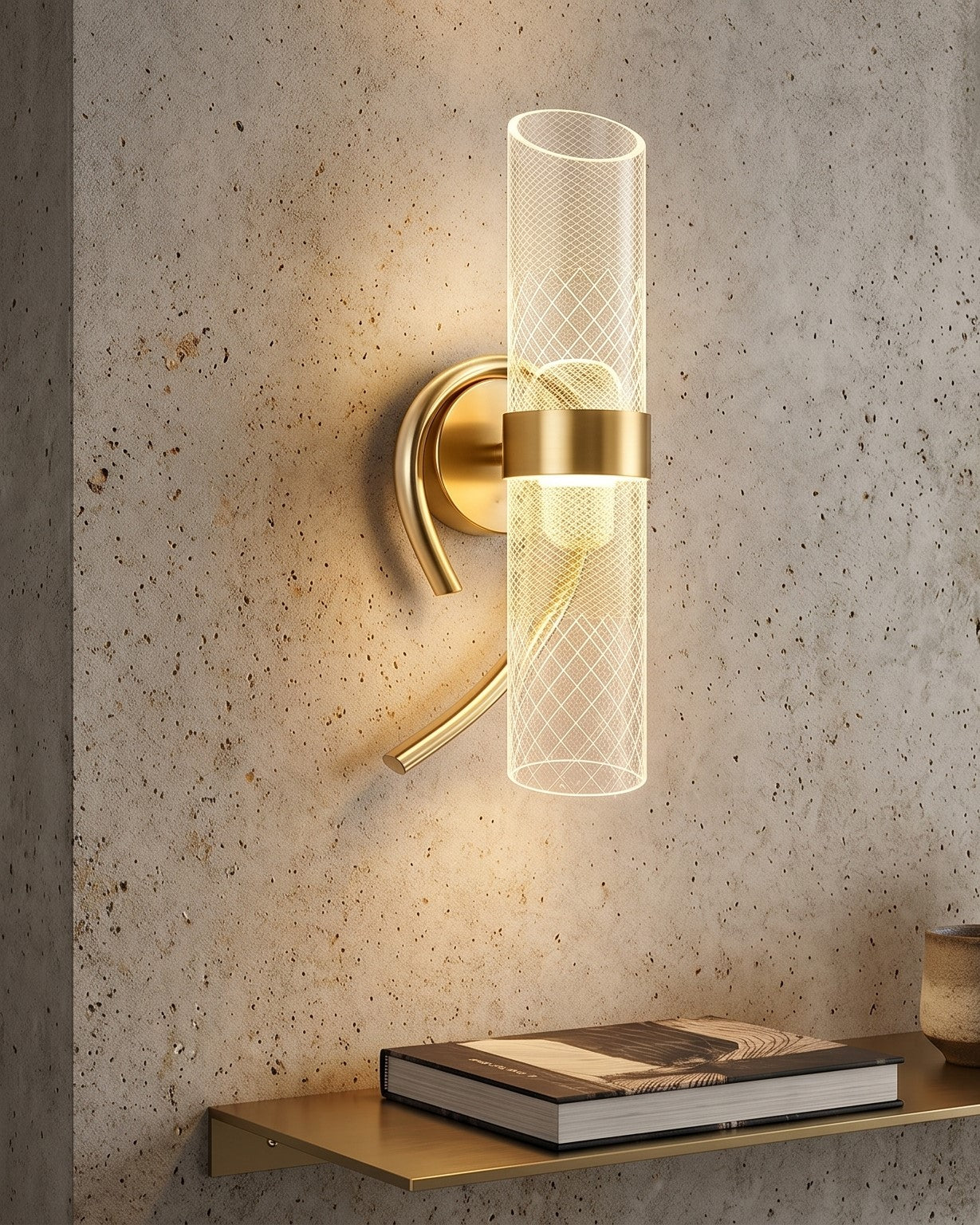 Modern Mesh Glass Wall Lamp