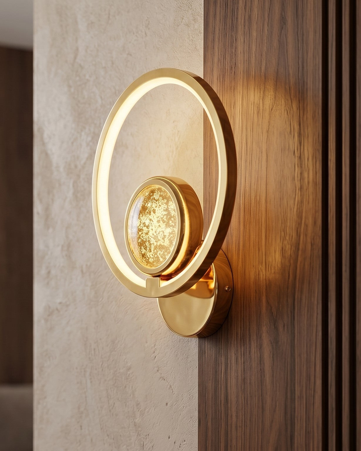 Luxe Circle Glow Wall Light