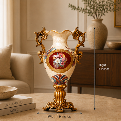 Versailles Floral  Vase & Showpiece for Home & Item for Home Decoration