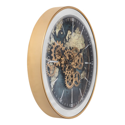 Prime Hour Luxury Designer Wall Clock For Living Room With Moving Gear Mechanism Buy Wall Clock Online - BIG (Steel Body)