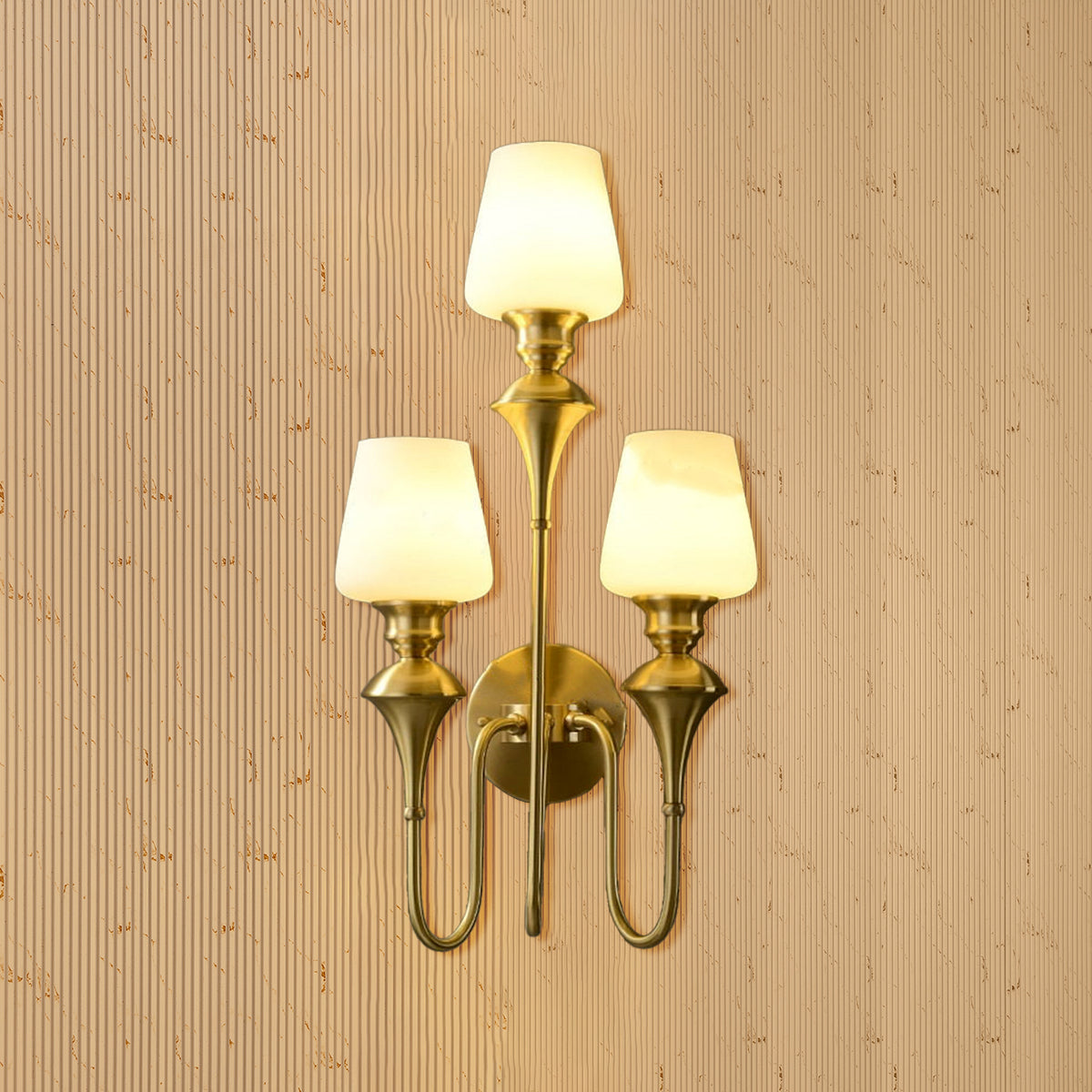 Elysian Curve Wall Lamps  for Living Room - Triple Sconce