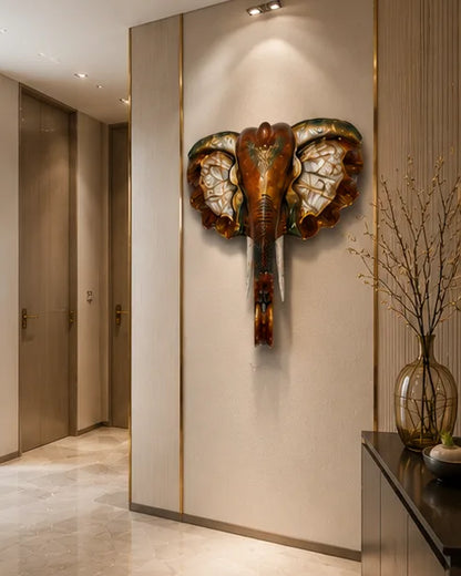 Royal Elephant Head Wall Mount