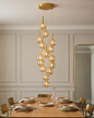 Cascade Glass Globe Chandelier