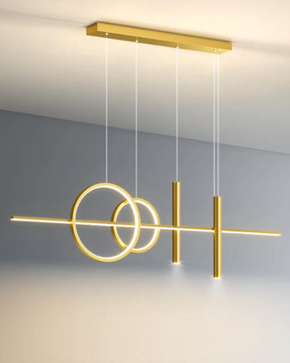 Tahan Modern Linear Pendant Light - Gold