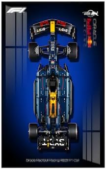 LEGO Technic 42206 Red Bull RB20 F1 Car Wall Plate, Compatible with Le/Go Car Display, Gift Ideas for Lego Vehicle Wall Mount Lovers, Wall Plate Only