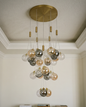 Cluster Globe Drop Chandelier