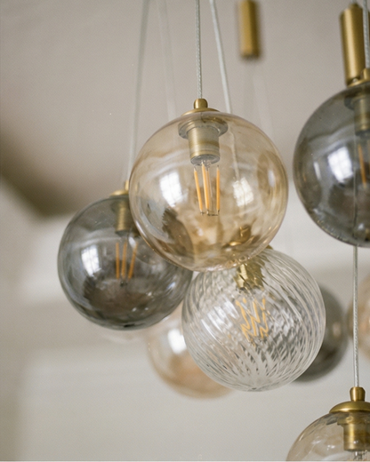 Cluster Globe Drop Chandelier
