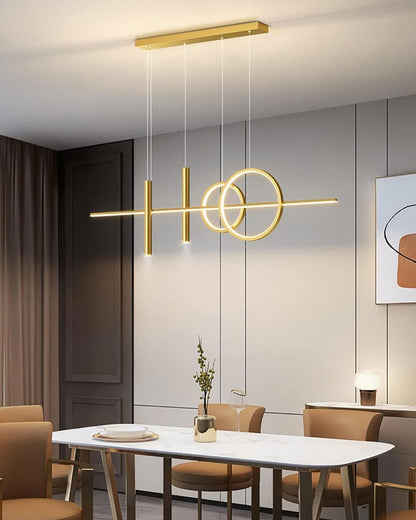 Tahan Modern Linear Pendant Light - Gold
