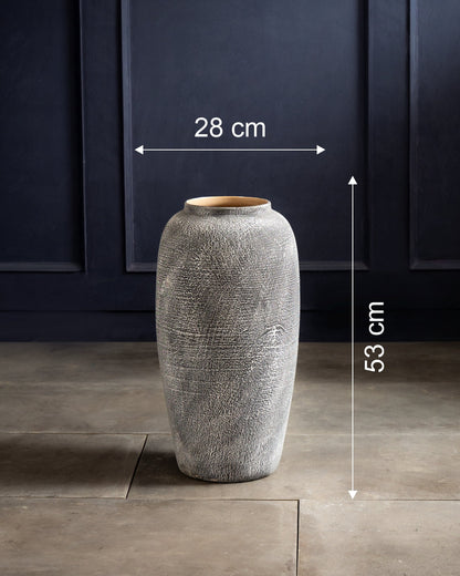 Vintage Ash Floor Vase - Medium