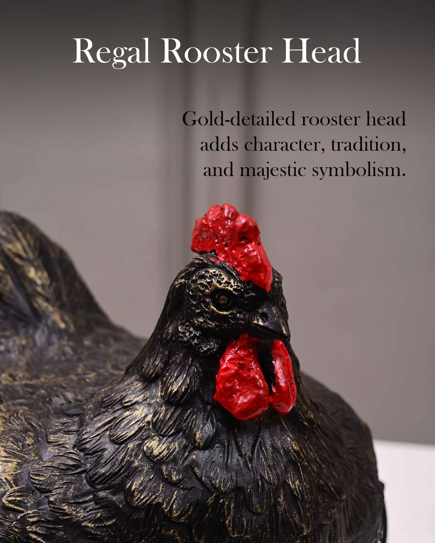 Rooster Egg Basket - Black