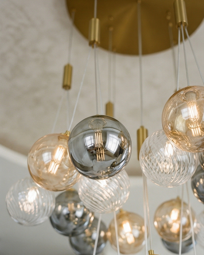 Cluster Globe Drop Chandelier