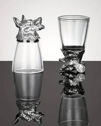 Animal Head Shooters Silver - Set of 12