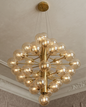 Grand Globe Cluster Chandelier - Amber