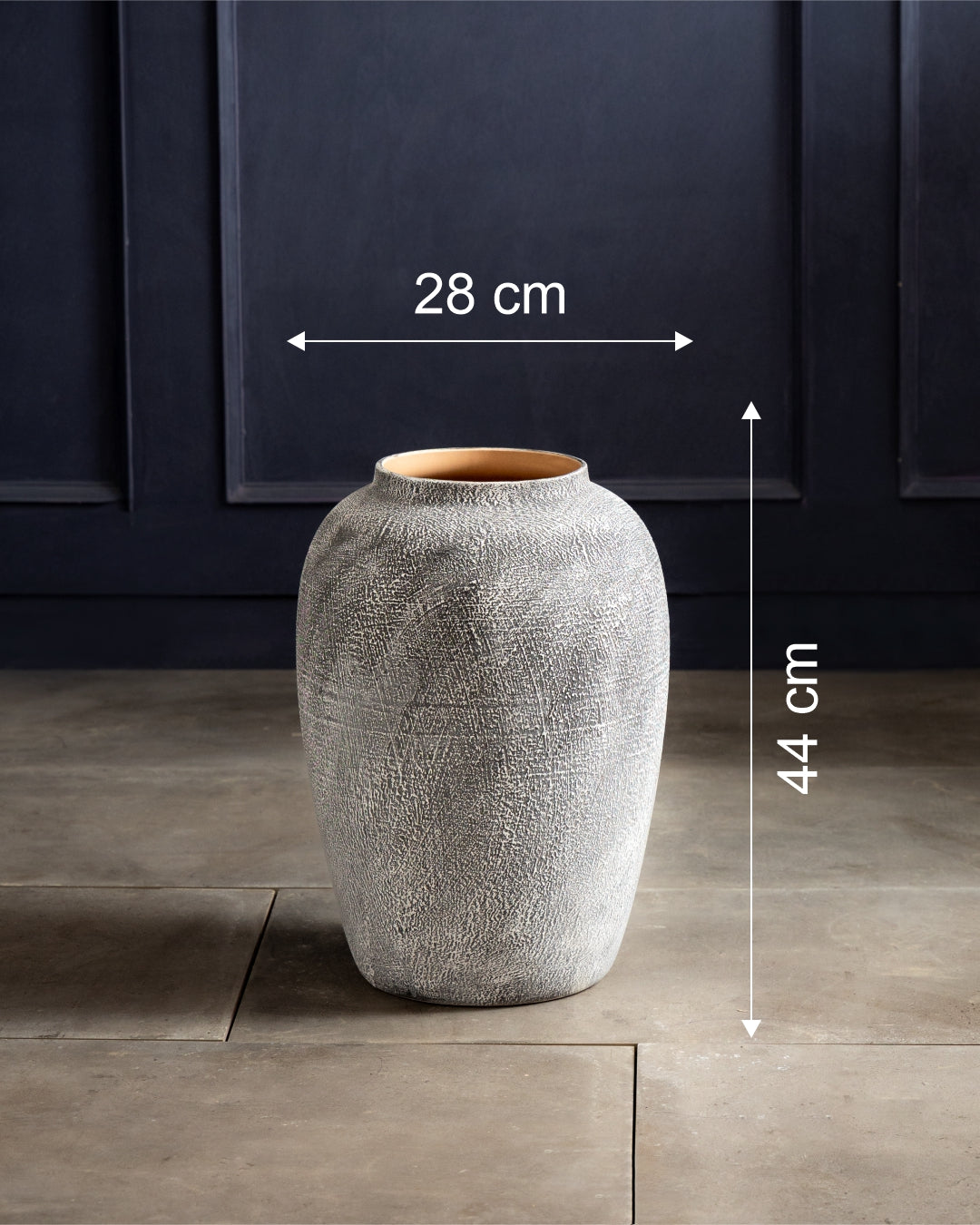 Vintage Ash Floor Vase - Small