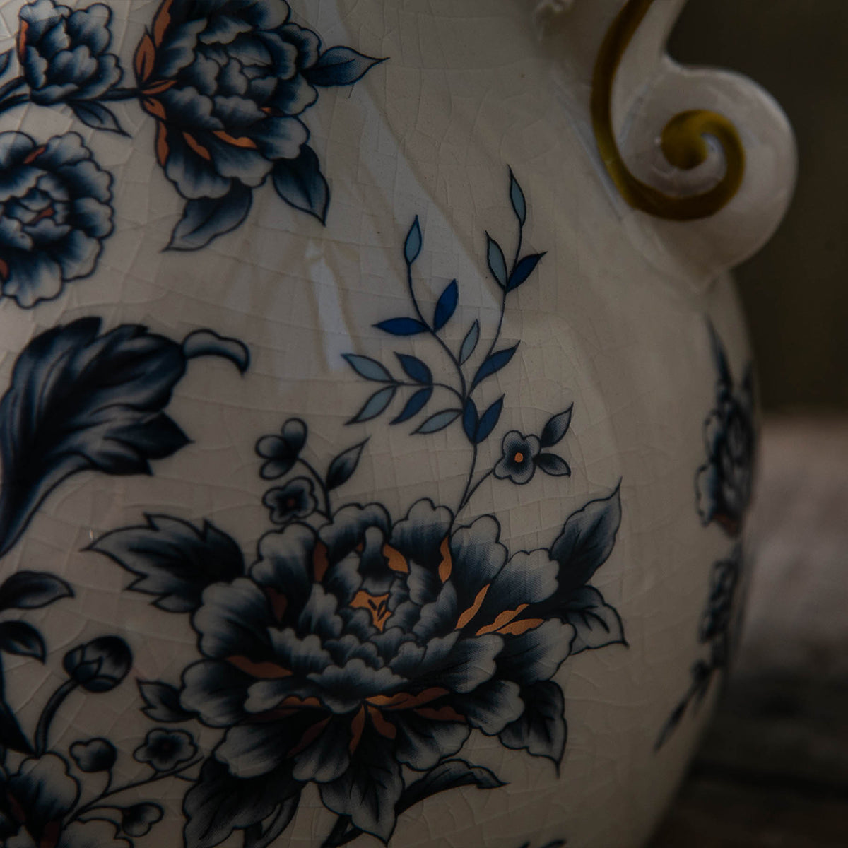 Enchanted Blossom Decorative Vase & Showpiece - Blue