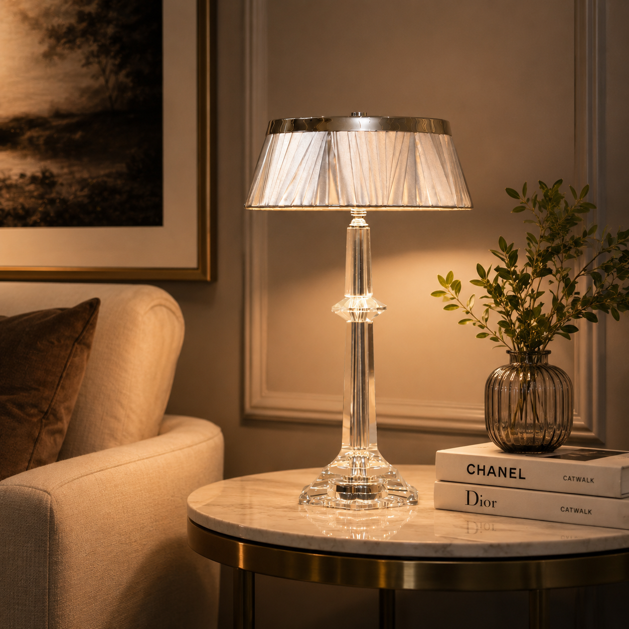 Prism Royale Crystal Table Lamps For Home & Item for Home Decoration