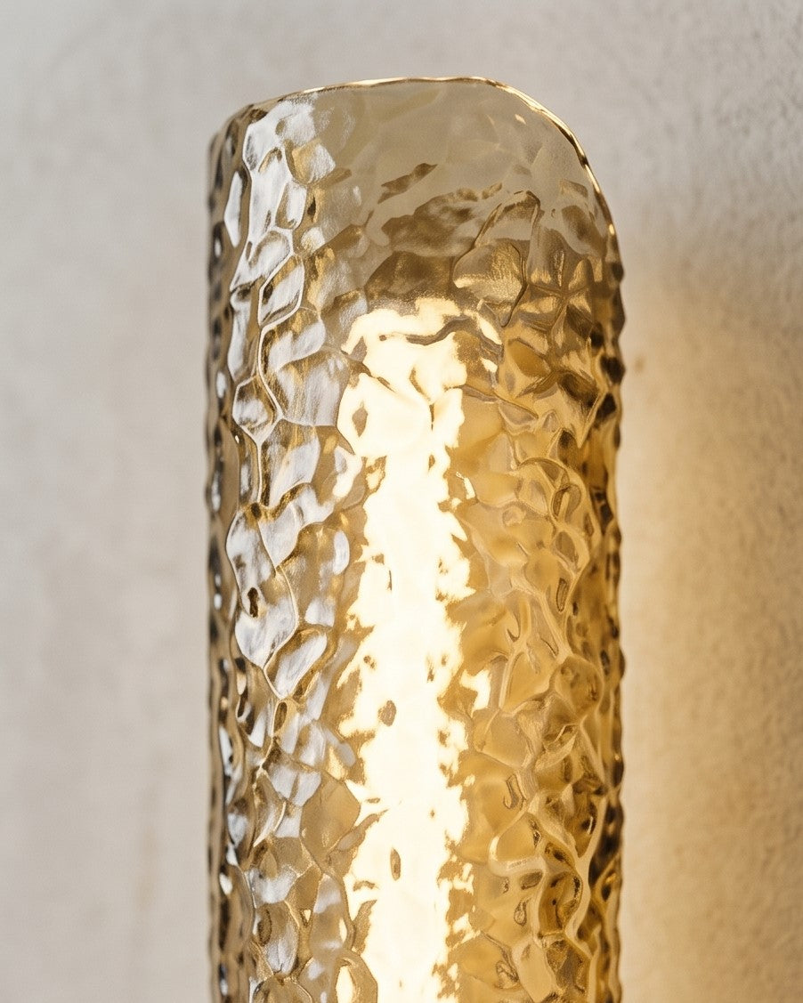 Golden Ember Double Tube Wall Light