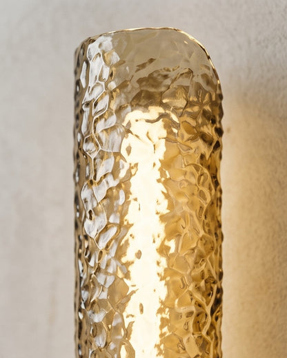 Golden Ember Double Tube Wall Light