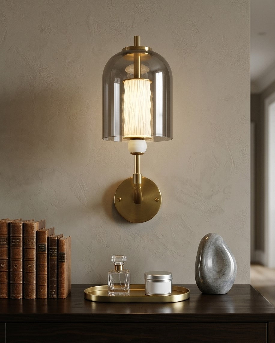 Aurora Luxe Glass Wall Light