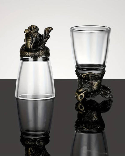 Animal Head Shooters Bronze - Set of 12