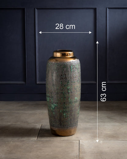 Obsidian Moss Floor Vase - Large