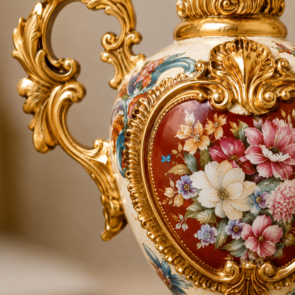 Baroque Blossom  Vase & Showpiece for Home & Item for Home Decoration