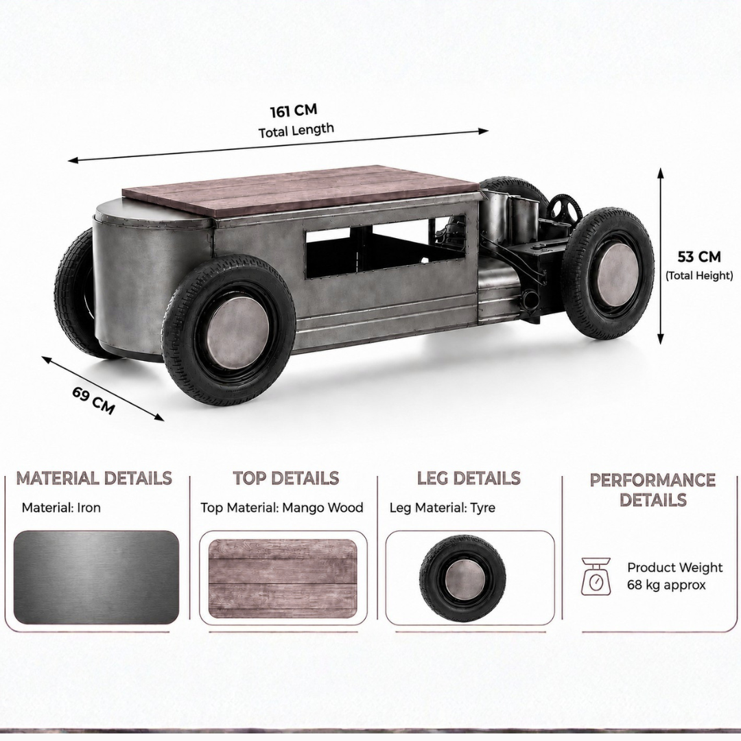 Automobile-Inspired Coffee Table