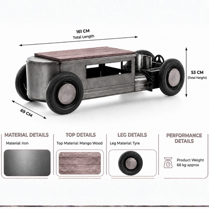 Automobile-Inspired Coffee Table