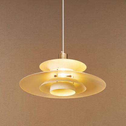Arctic Wave UFO Pendant For Living Room & Item for Home Decoration - White