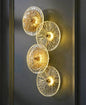 Glowave® Modern Flower Amber Glass LED Wall Light Decoration Lamp for Living Room Bedroom Bedside Home Decor - Warm White (3 Flower Lamp)
