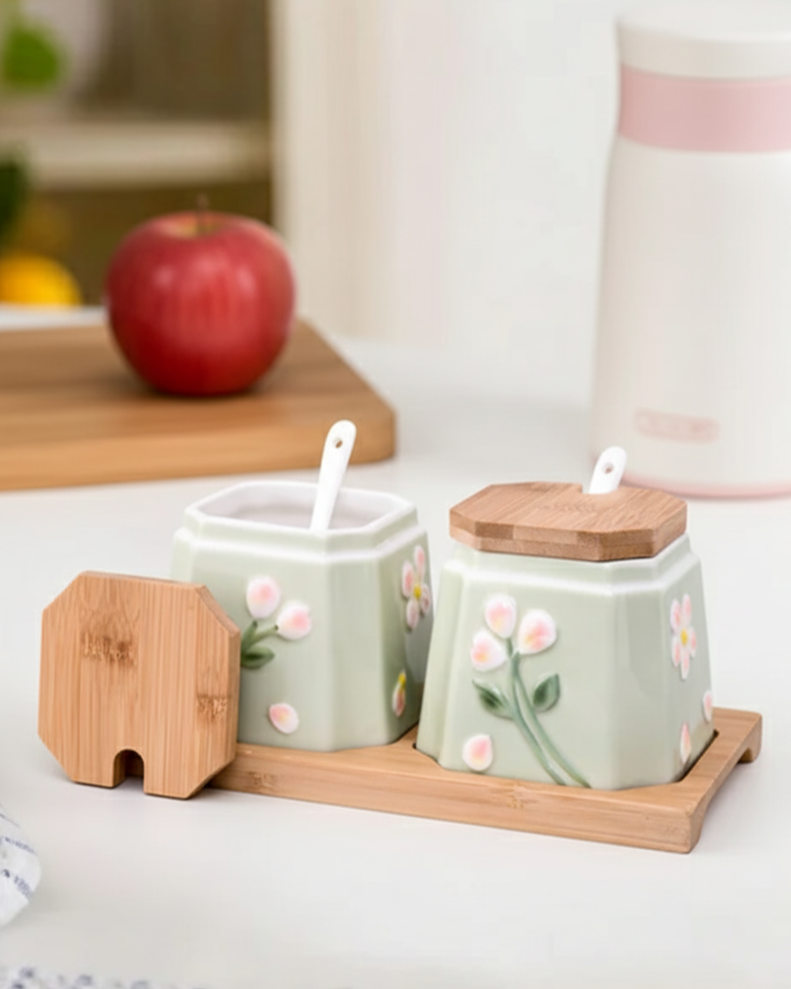 Botnical Bils Condiment Jar Set