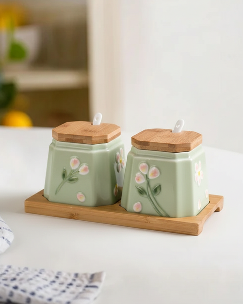 Botnical Bils Condiment Jar Set