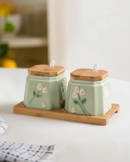 Botnical Bils Condiment Jar Set