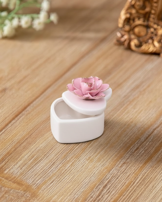 Rose Whisper Trinket Keeper - Pink