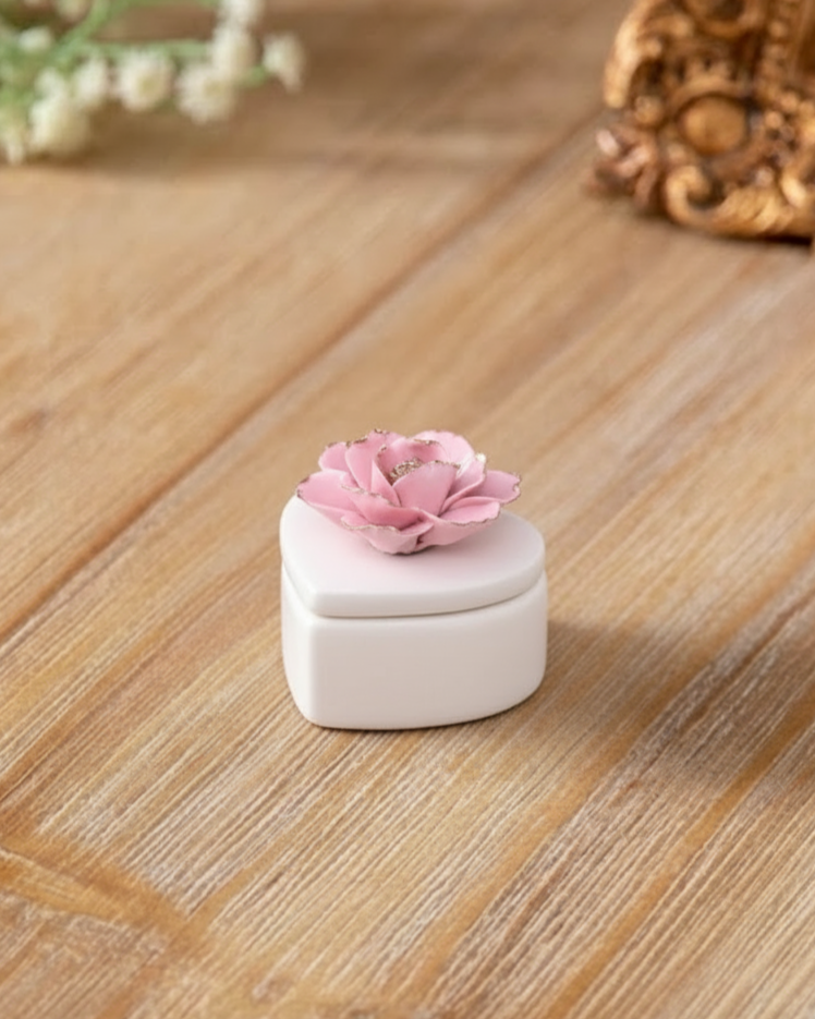 Rose Whisper Trinket Keeper - Pink